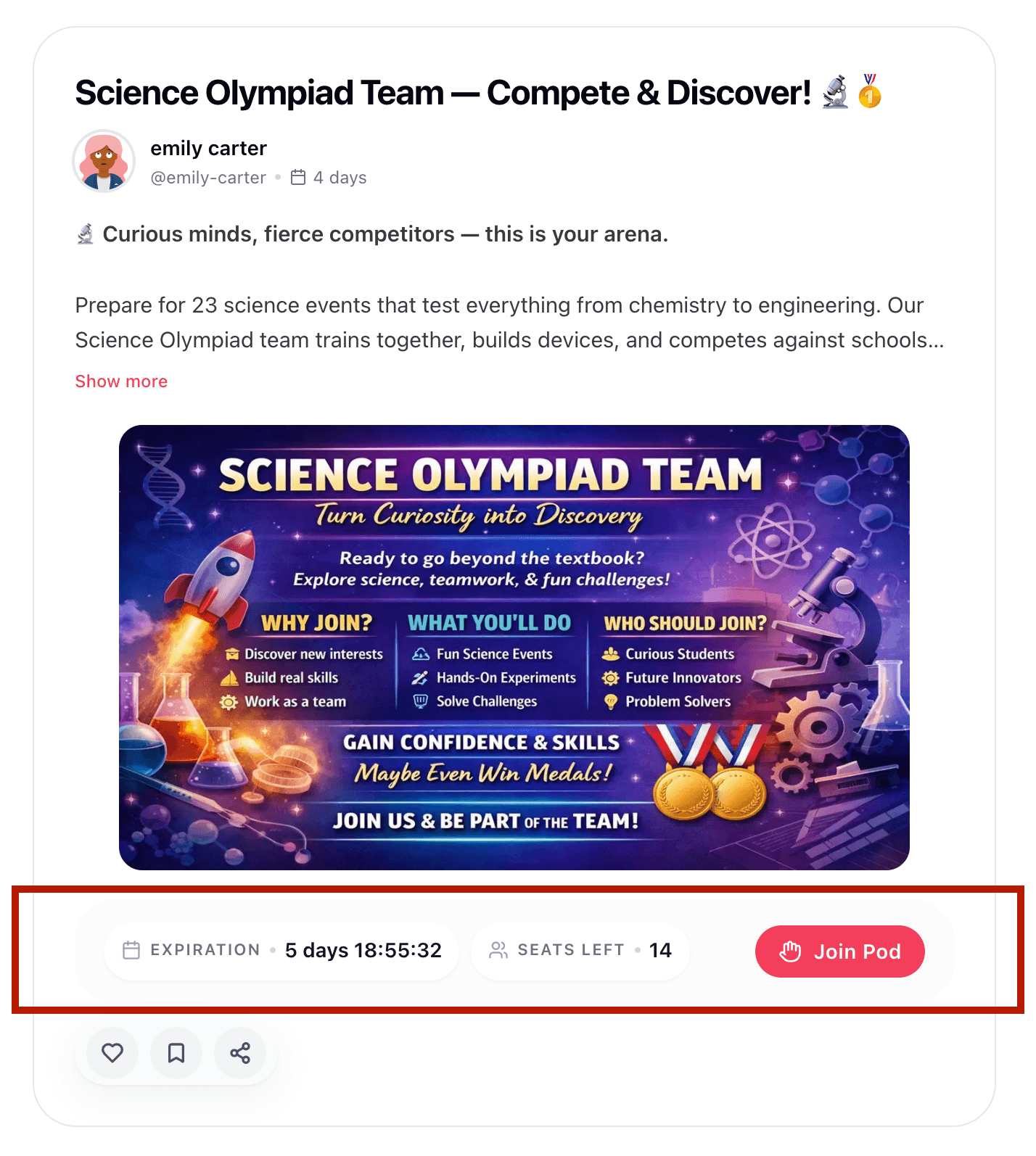 Discover and join pods